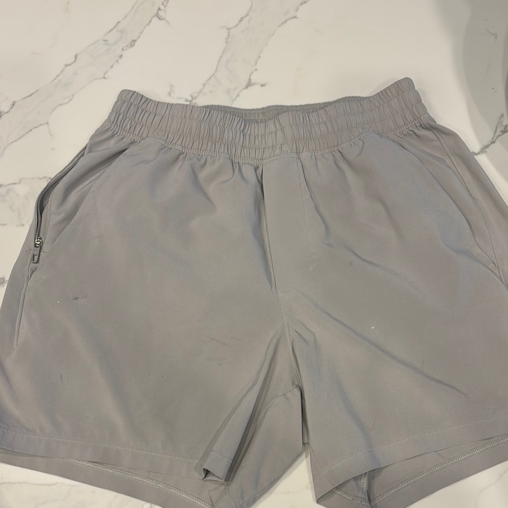 Lululemon Light Gray Athletic Shorts